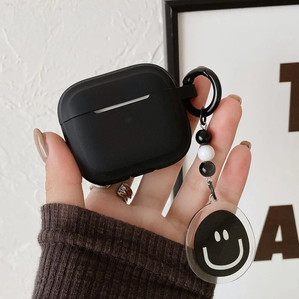 Keychain -dekking voor Apple AirPods 2 Pro 3 3e generatie oortelefoonbehuizing