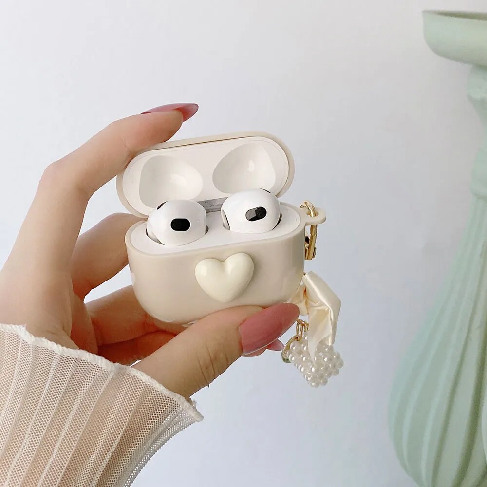 Keychain -dekking voor Apple AirPods 2 Pro 3 3e generatie oortelefoonbehuizing