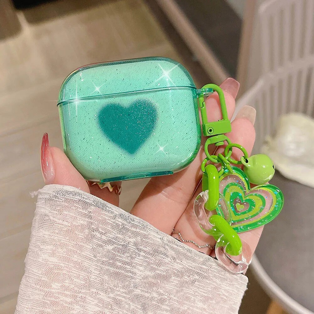 Keychain -dekking voor Apple AirPods 2 Pro 3 3e generatie oortelefoonbehuizing