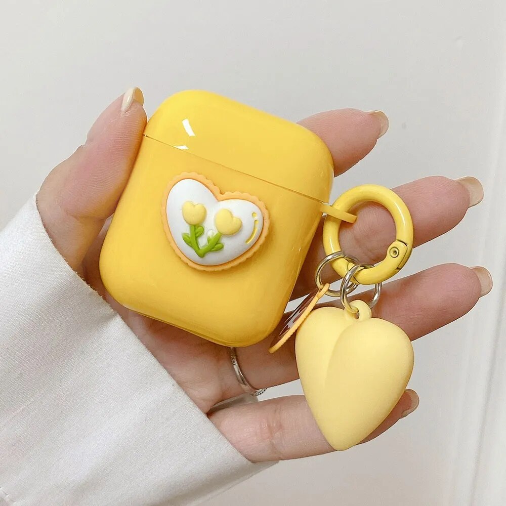 Keychain -dekking voor Apple AirPods 2 Pro 3 3e generatie oortelefoonbehuizing