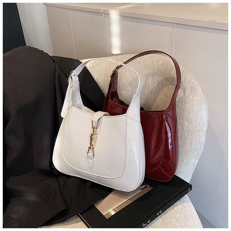 Classic Patent Leather Shoulder Bag