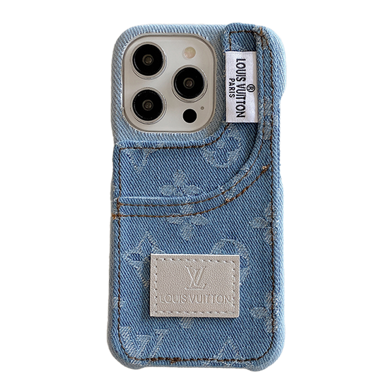 Lou jeans patroon iPhone -hoesje