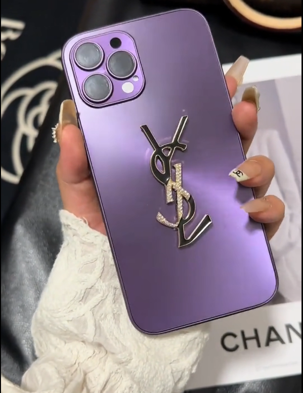 Y-S-L Shine x Mono iPhone Case With Chain