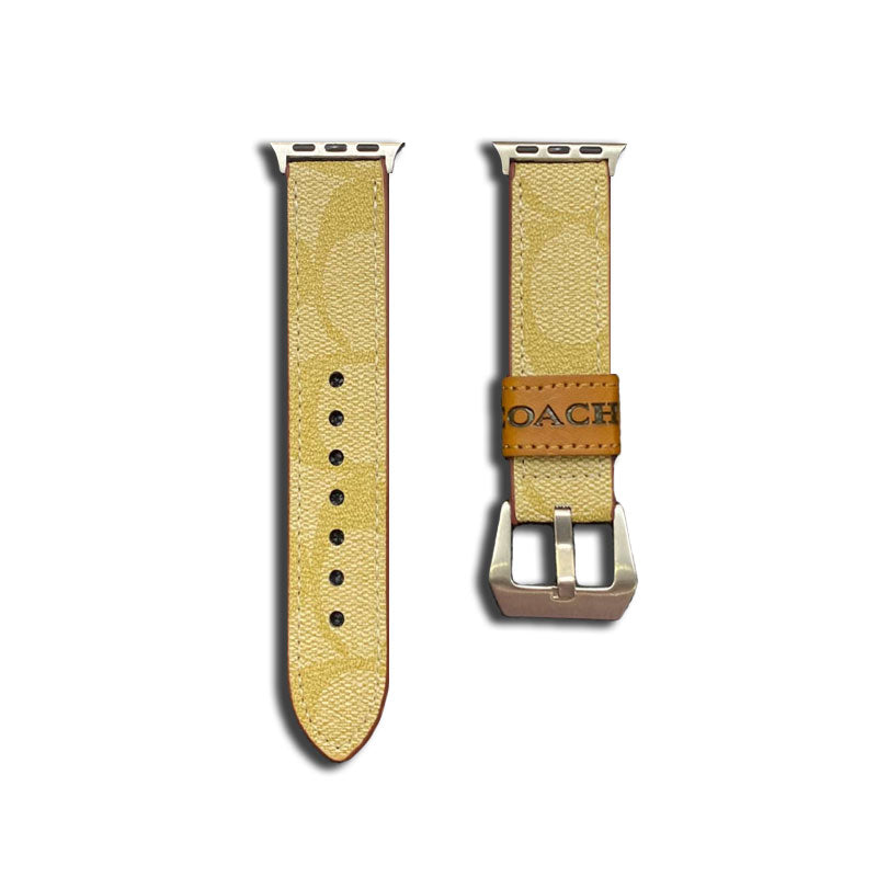 Treinador de couro Apple Watch Band Coffee-YHK244221710