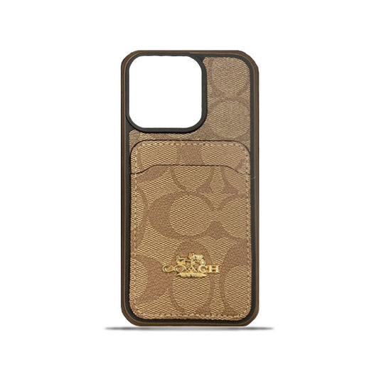 Coach iPhone -sak med kortholder kaffe -kb241416