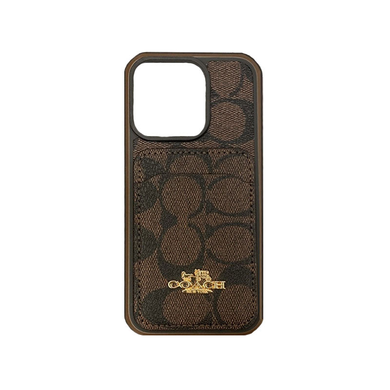 Coach iPhone -sak med kortholder kaffe -kb241416