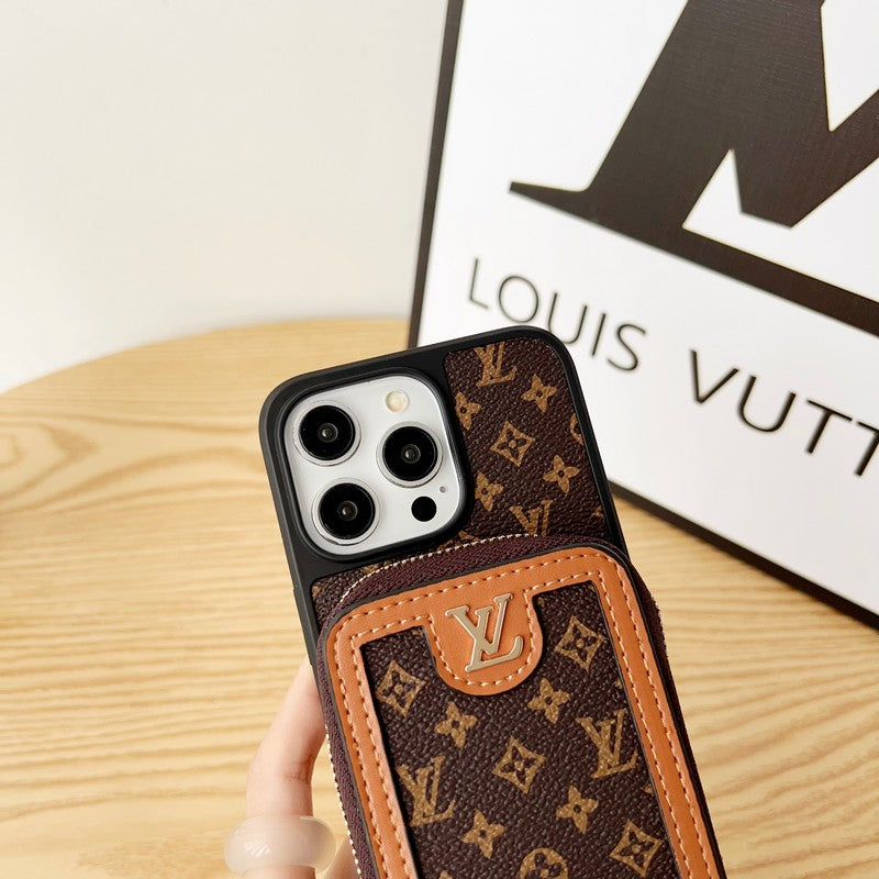 Lou GG Card Chain Chain Case para iPhone