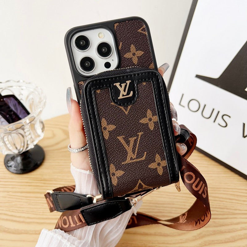 Lou GG Card Chain Chain Case para iPhone