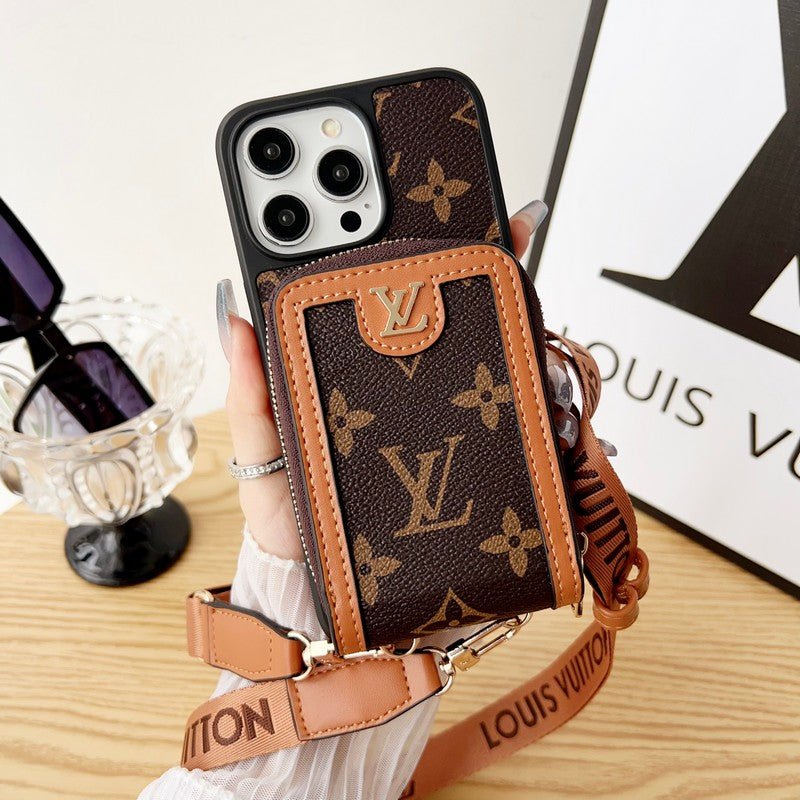 Lou GG Card Chain Chain Case para iPhone