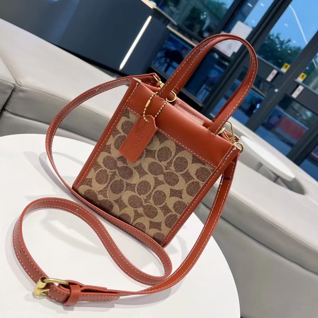 Bolsa de mão de couro elegante: um toque de luxo leve