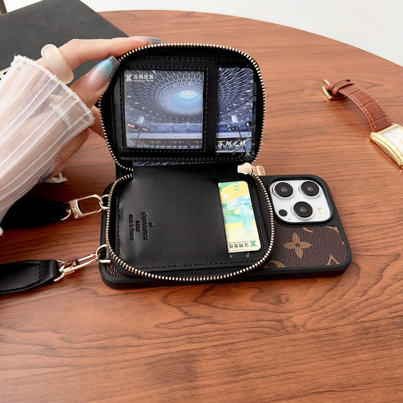 Lou GG Card Chain Chain Case para iPhone