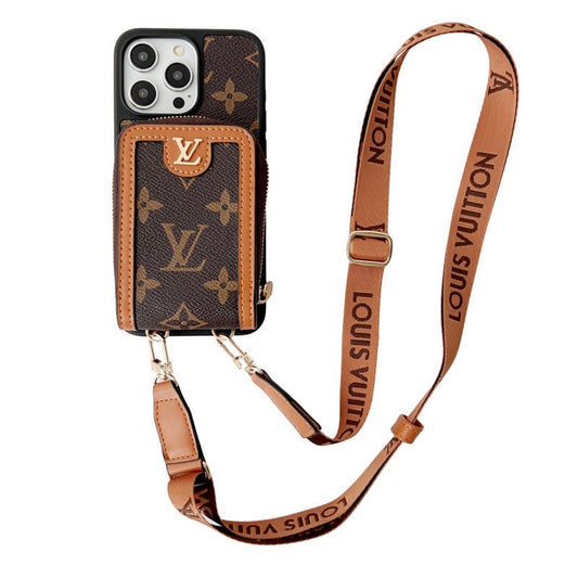 Lou GG Card Chain Chain Case para iPhone