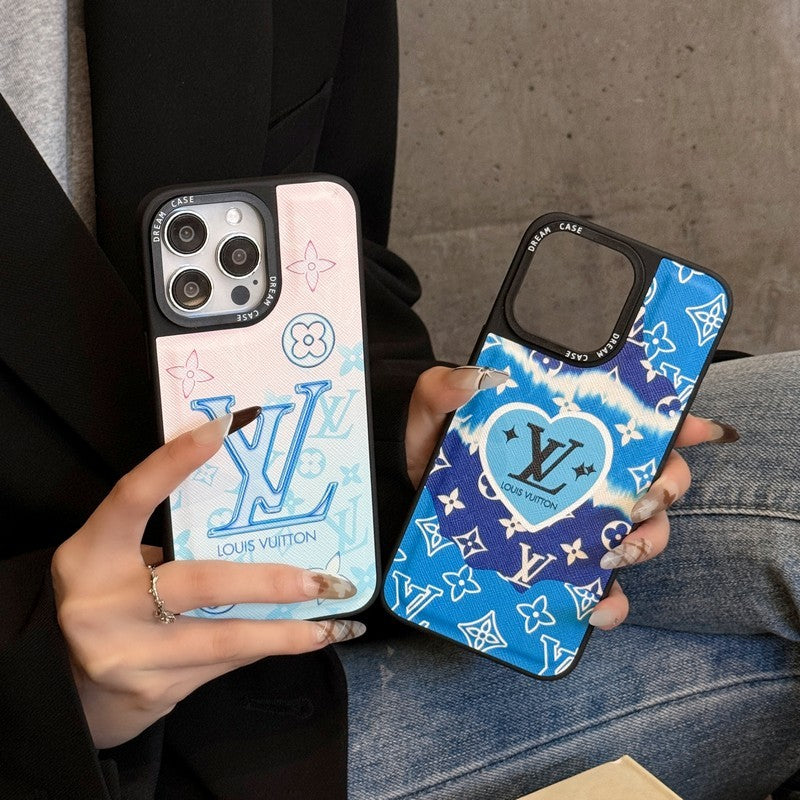Lou Blue Leather iPhone -veske