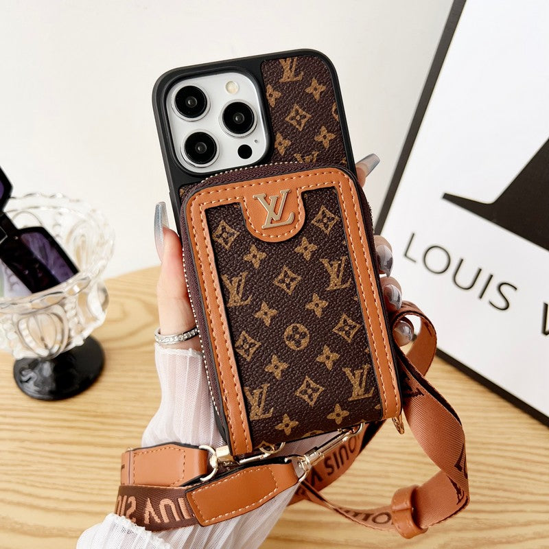 Lou GG Card Chain Chain Case para iPhone