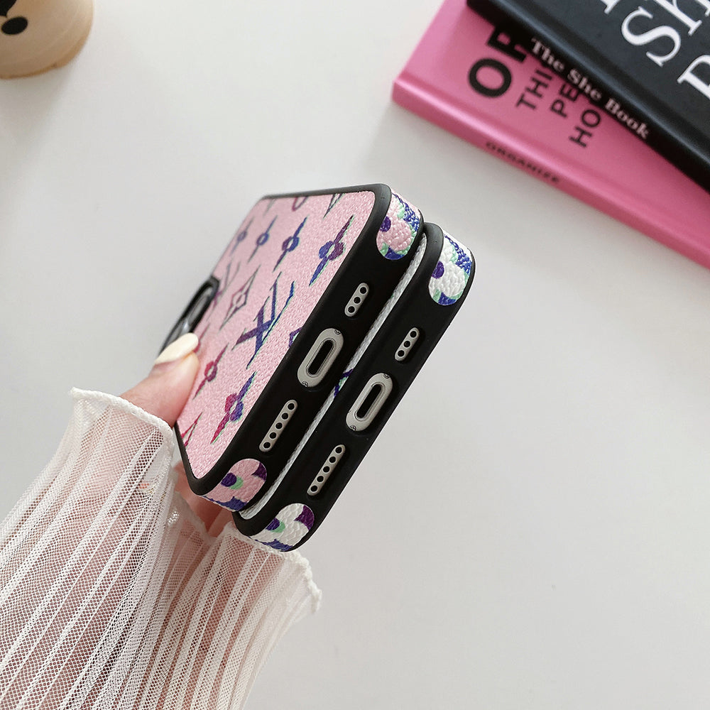 Lou lit leður iPhone mál