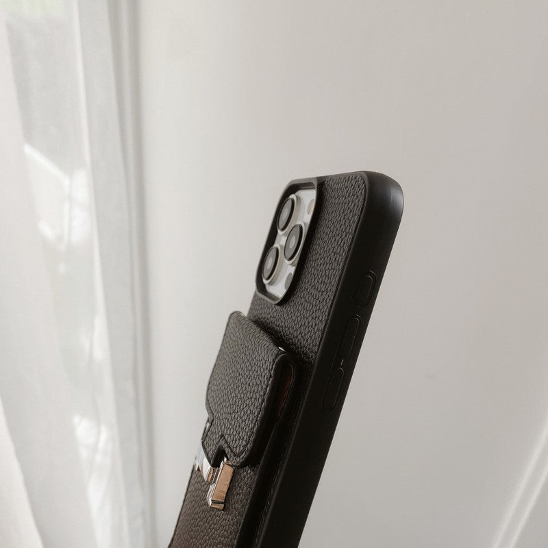 H Card Bag Leather Crossbody iPhone -veske