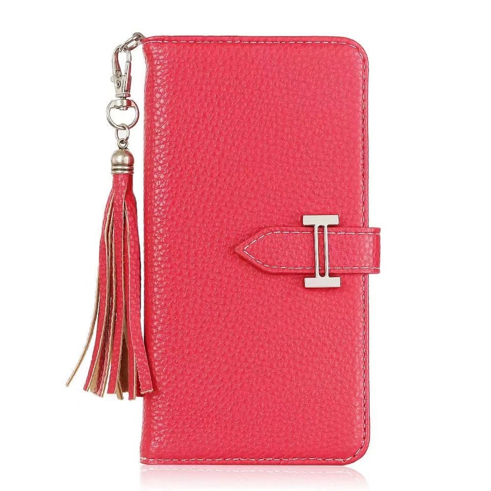 Chic spenne skinn iPhone -veske | Premium rullesteins tekstur, daglig stemningsforsterker