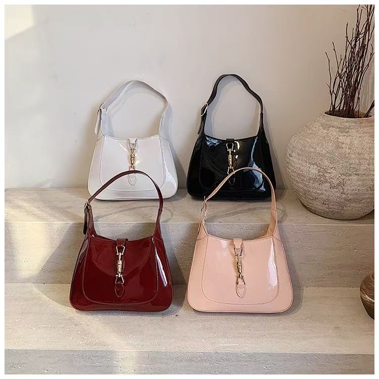 Classic Patent Leather Shoulder Bag