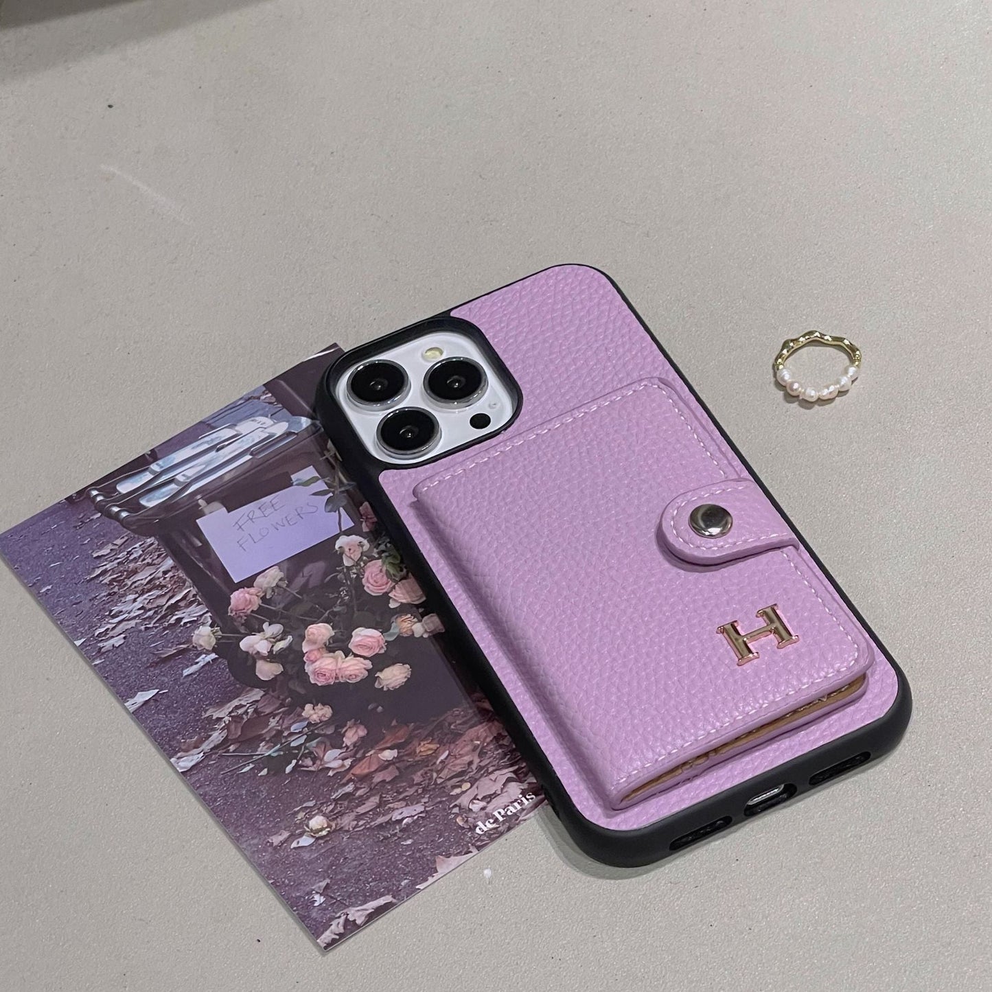 H Leather Card Holder iPhone -veske