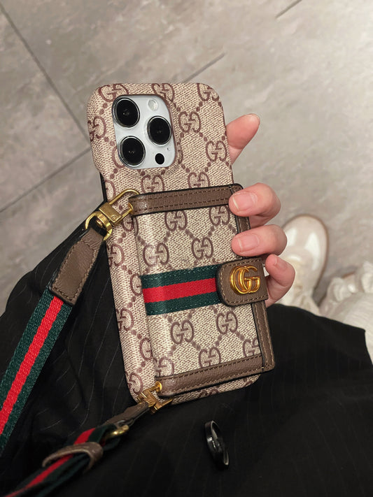 Casa para iPhone de bolsa de cartão GG