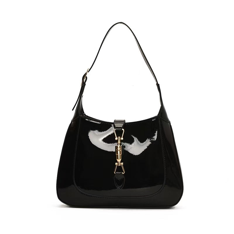 Classic Patent Leather Shoulder Bag