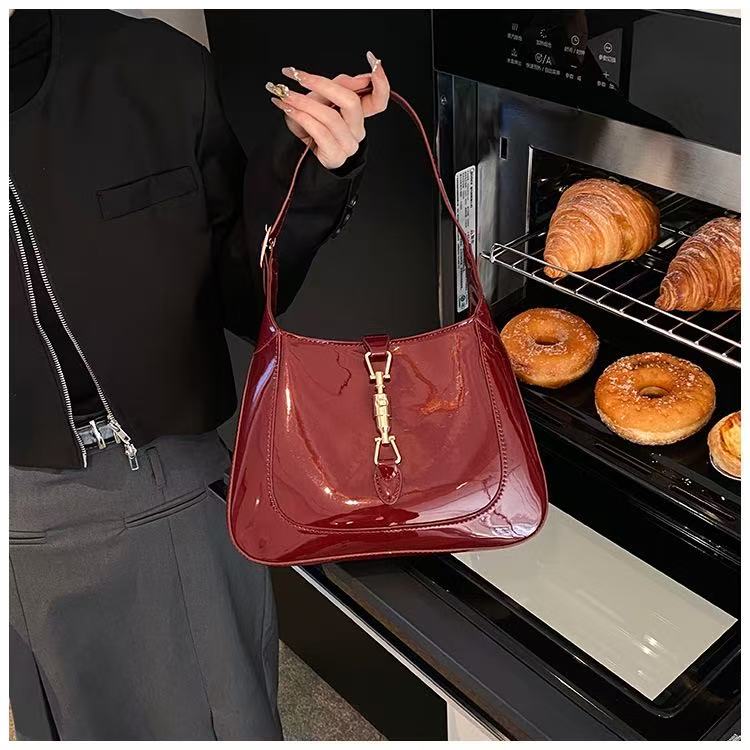 Classic Patent Leather Shoulder Bag