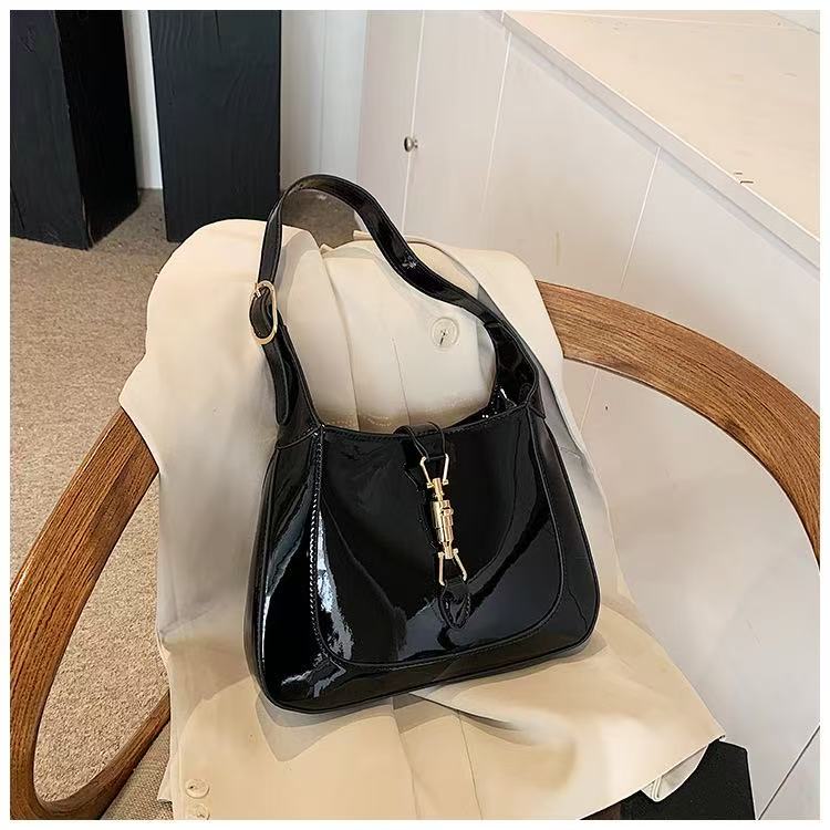Classic Patent Leather Shoulder Bag
