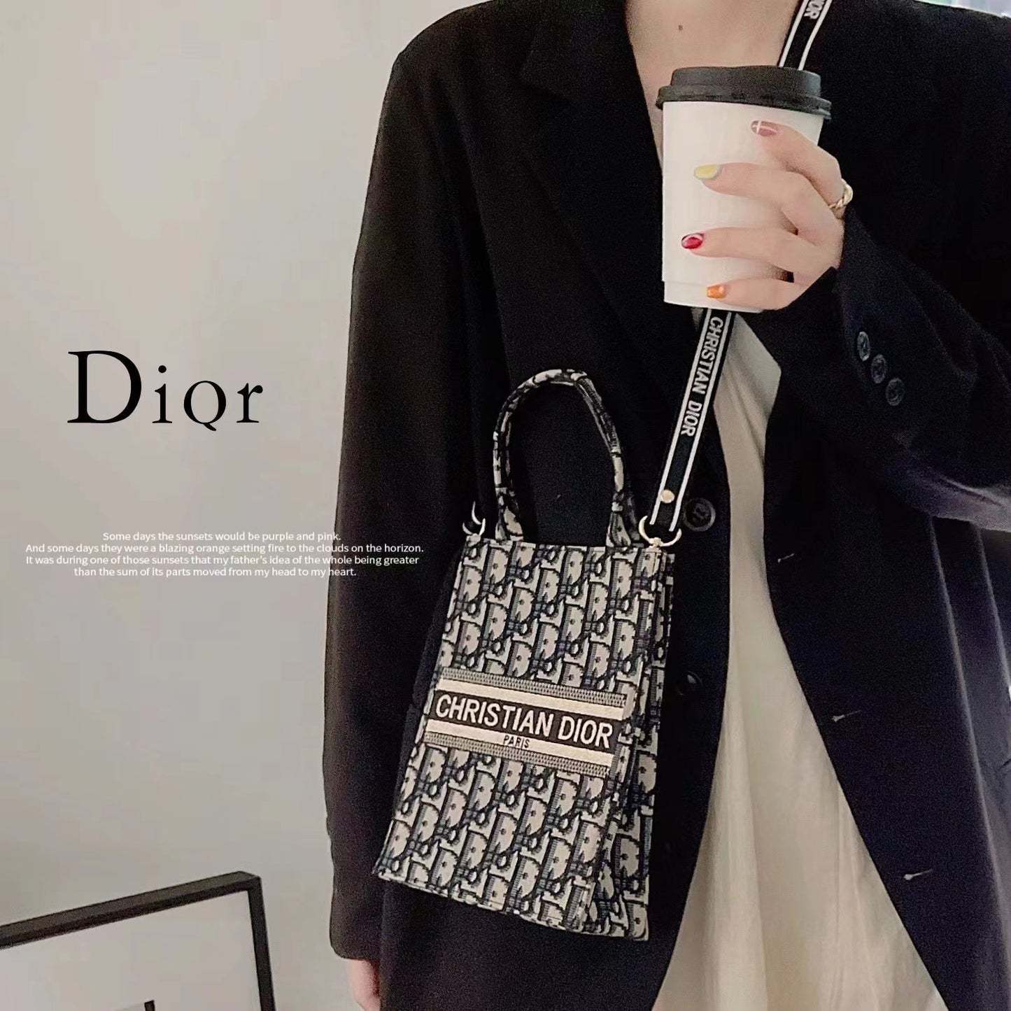 Klassieke draagtas met crossbody -band