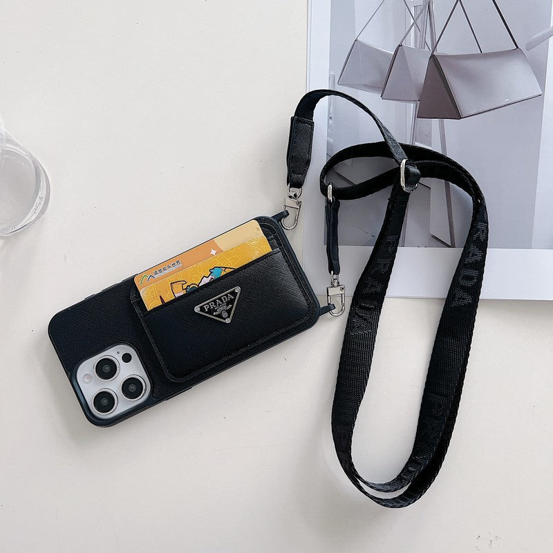 PRA -kortholderen CrossBody iPhone -sak