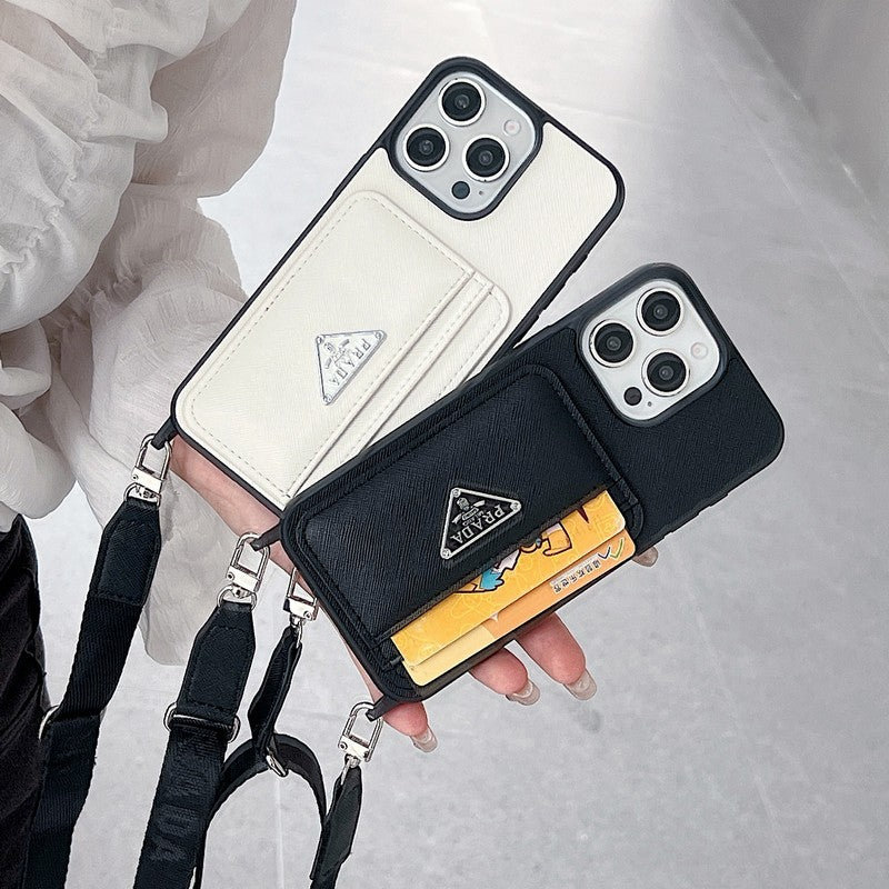 PRA -kortholderen CrossBody iPhone -sak