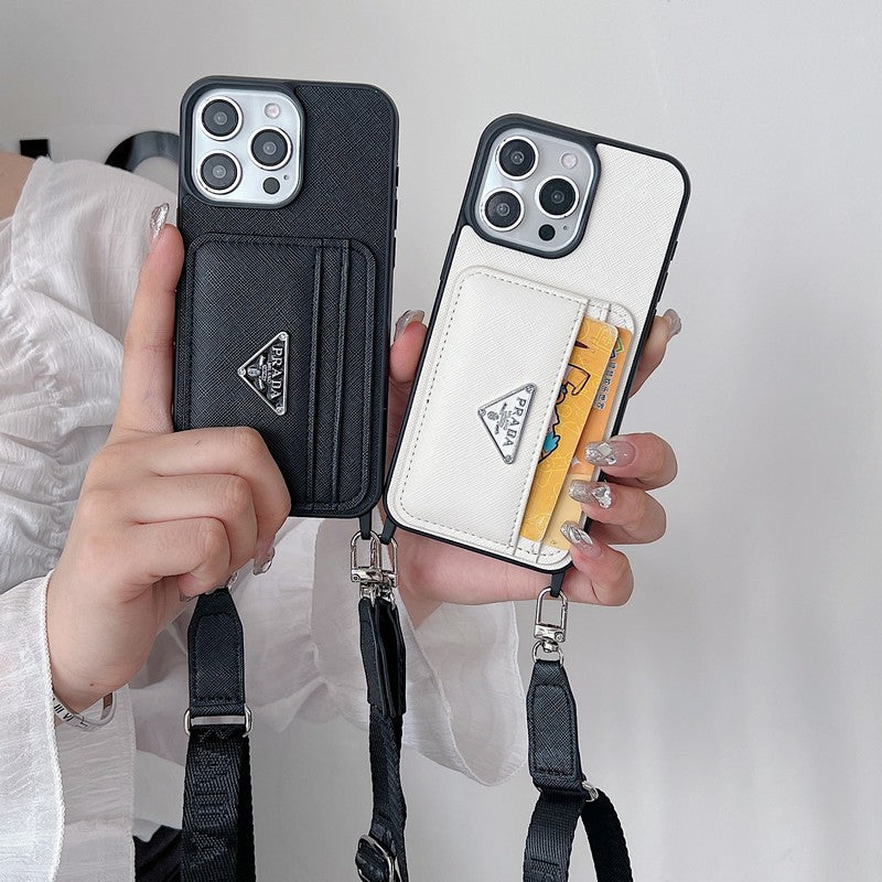 PRA -kortholderen CrossBody iPhone -sak