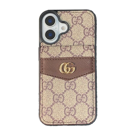 Caso para iPhone de bolsa de cartão GG