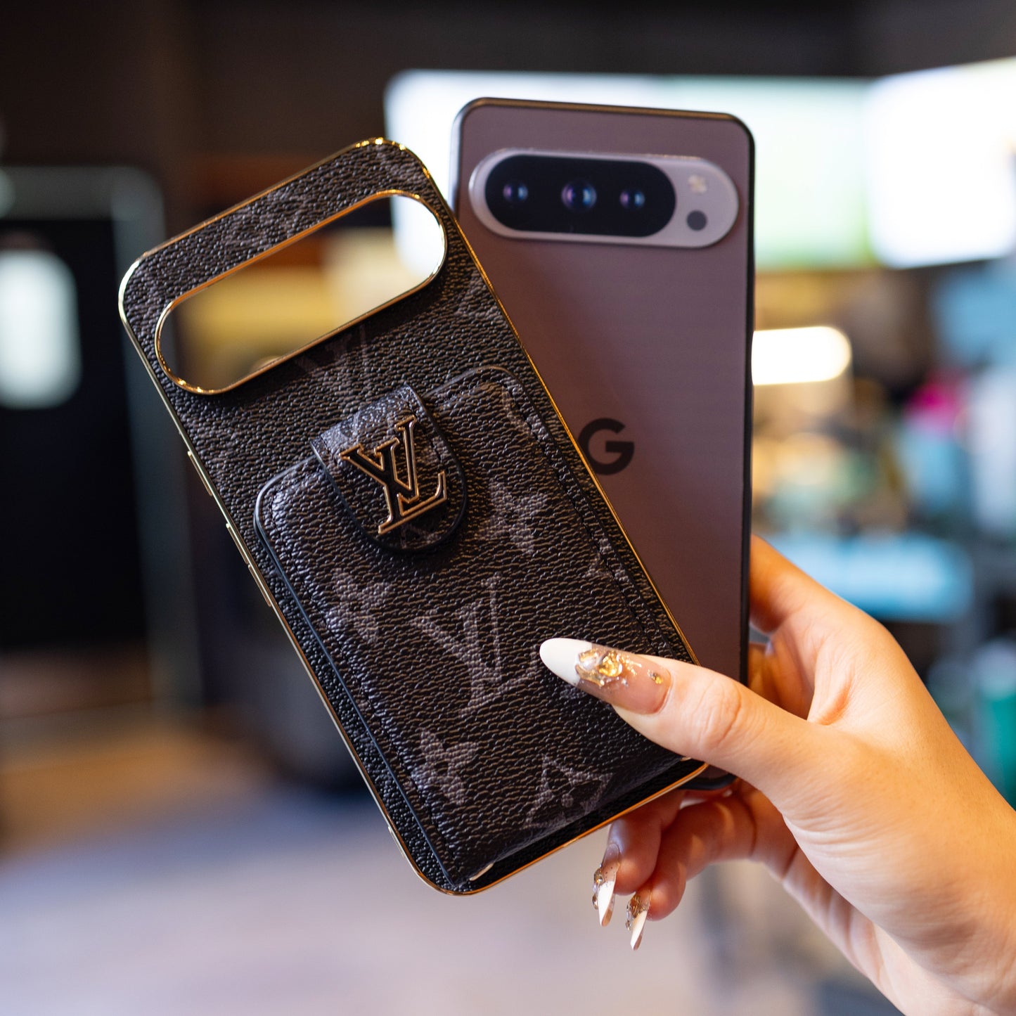 Luxe stijl Google Pixel telefoonhoes