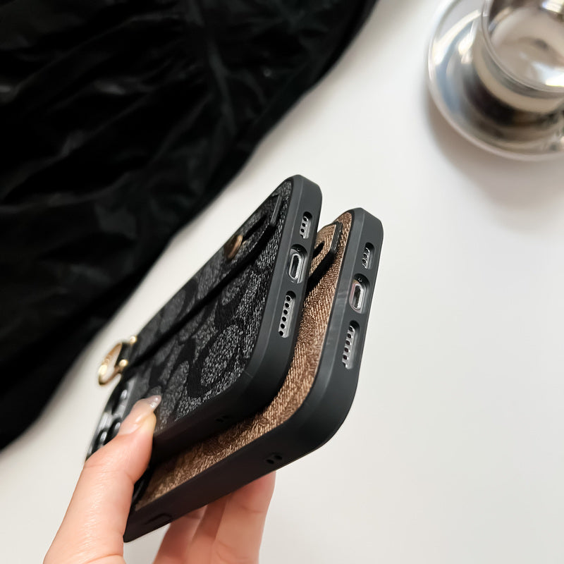 Coach iPhone hulstur með festi, svart-SW240330