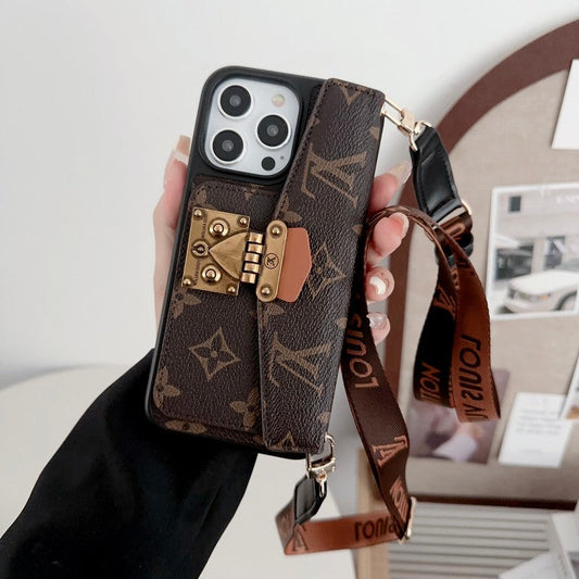 Lou Lock Card Bag Crossbody Chain iPhone