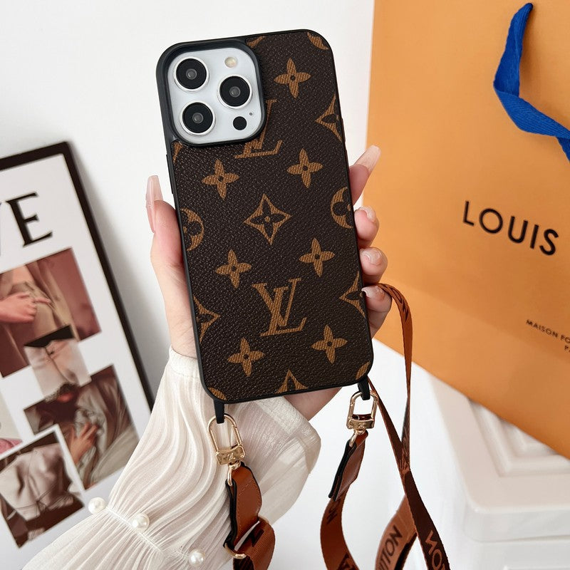 Lou Brown Brown Crossbody iPhone Case