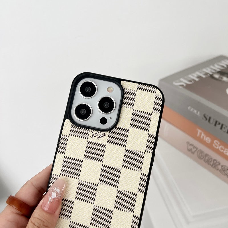 Lou Black & Capa branca transversal para iPhone