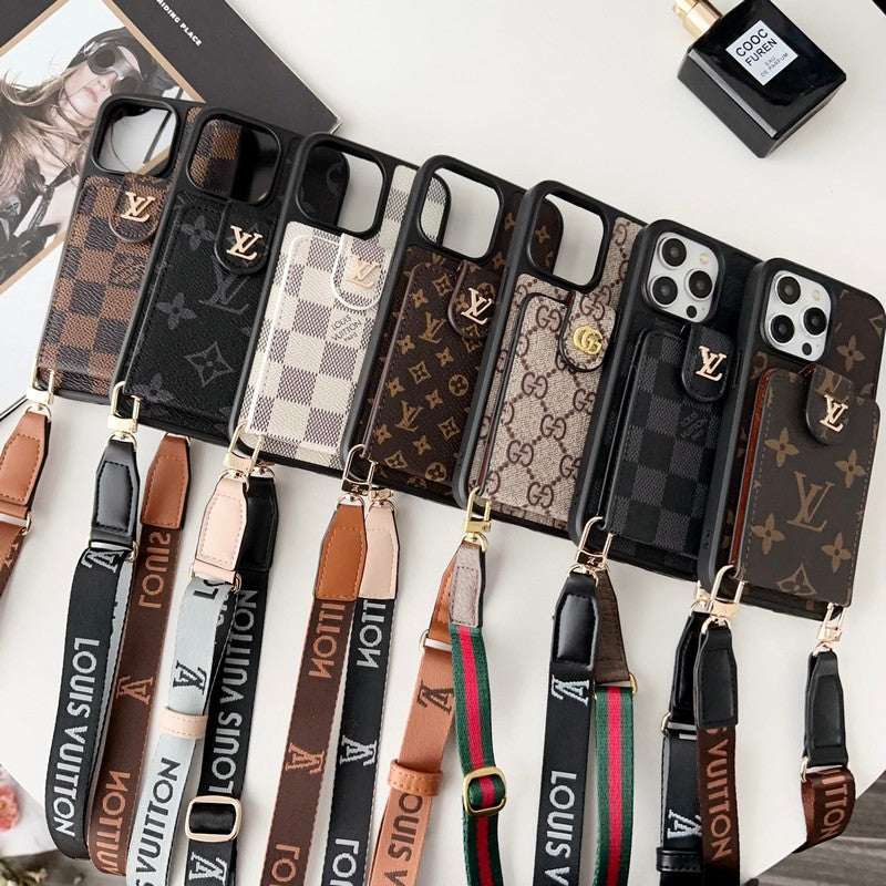 GG Card Bag Crossbody Chain iPhone -veske