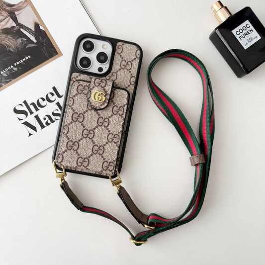 GG Card Bag Crossbody Chain iPhone -veske