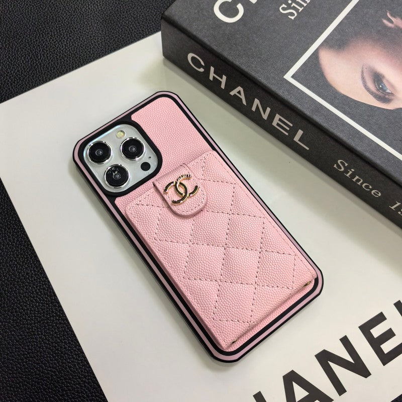 C.C iPhone-skinndeksel i skinn