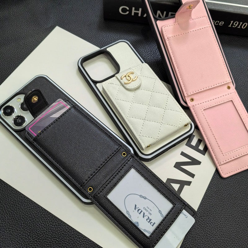 C.C iPhone-skinndeksel i skinn
