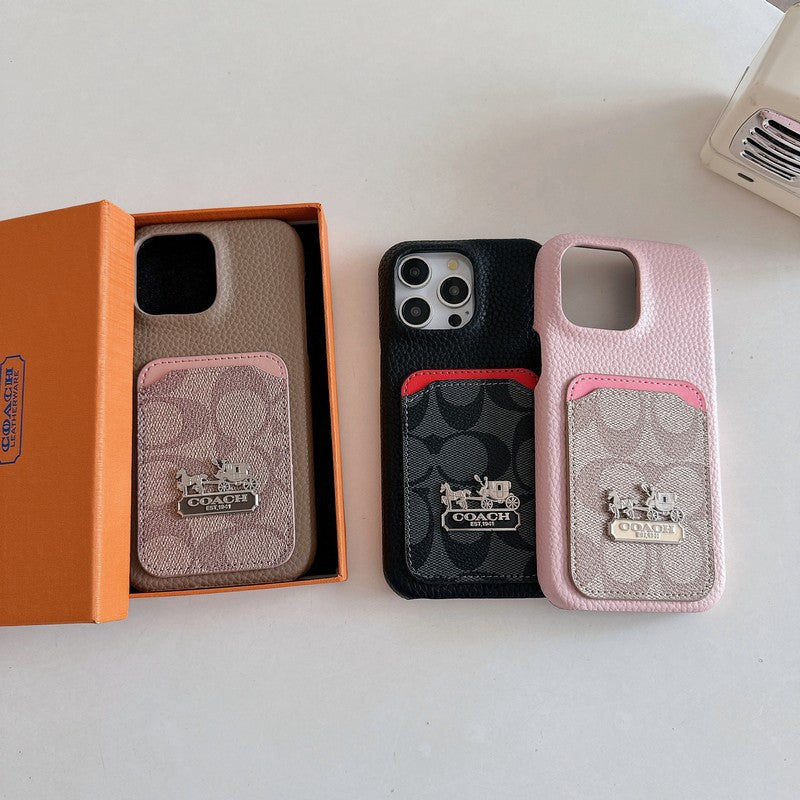 Coa saco de couro para iphone de couro
