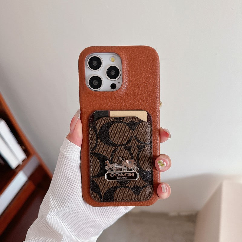 Coa saco de couro para iphone de couro