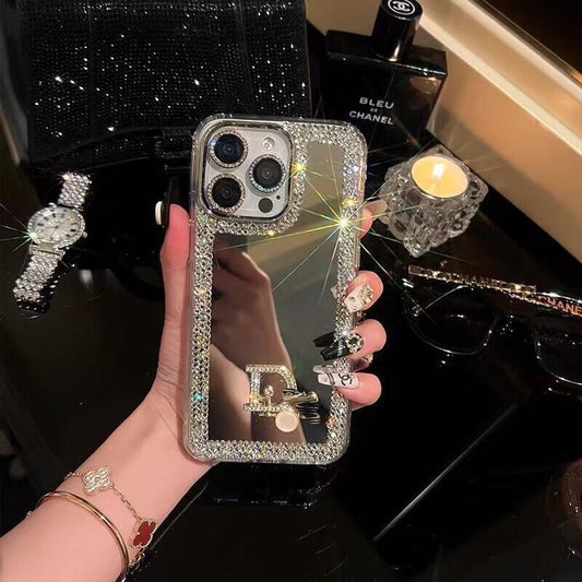 Glamorøs skjønnhetsspeil iPhone-deksel – Sminke & Stil på farten!