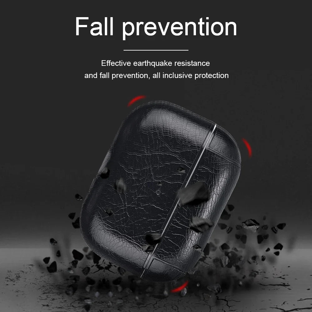 For AirPods Pro 2 Case Leather Earphone Case for Apple Air Pod 3 Pro 2. generasjon USB C