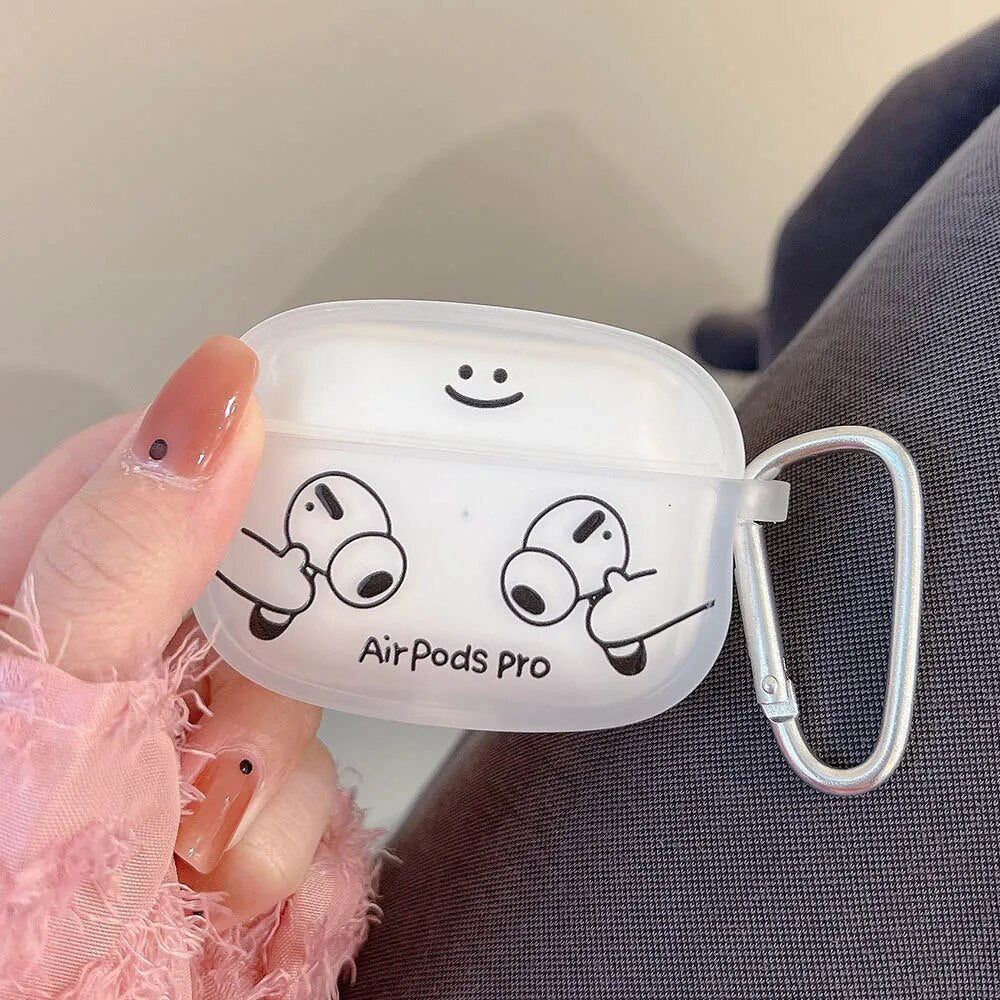 Keychain -dekking voor Apple AirPods 2 Pro 3 3e generatie oortelefoonbehuizing