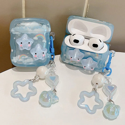 Leuke sterrenkas voor AirPods 1 2 3 Pro 2 Cover