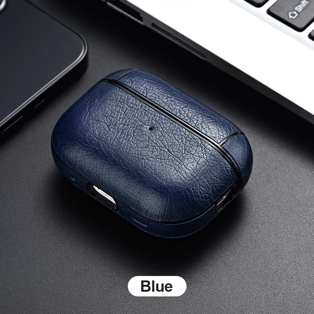 For AirPods Pro 2 Case Leather Earphone Case for Apple Air Pod 3 Pro 2. generasjon USB C
