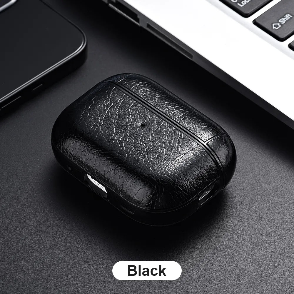 For AirPods Pro 2 Case Leather Earphone Case for Apple Air Pod 3 Pro 2. generasjon USB C