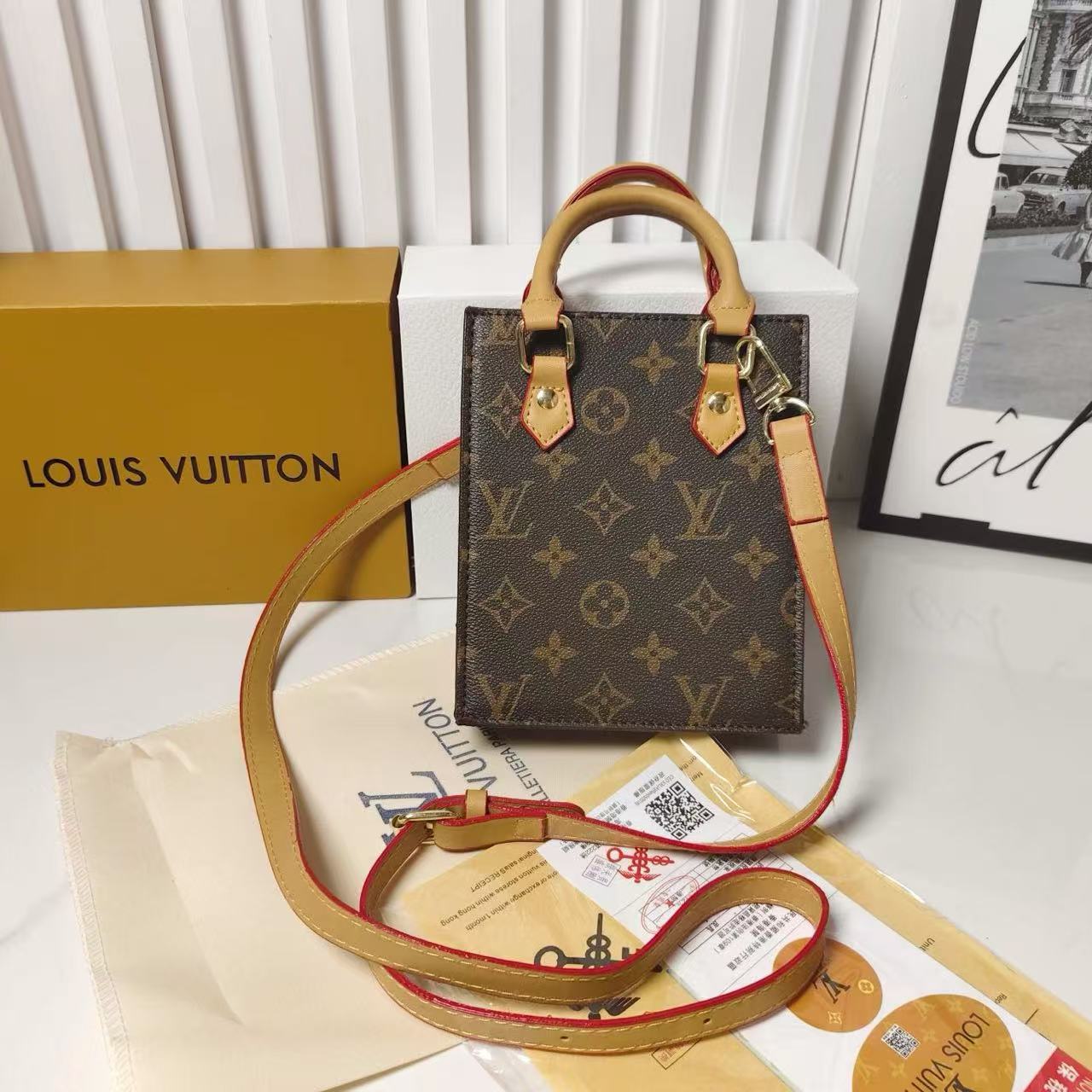 Klassieke draagtas met crossbody -band
